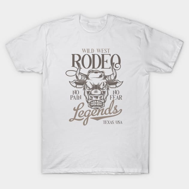 Wild West Rodeo T-Shirt by JabsCreative